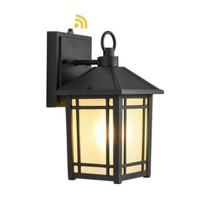 Lanterne murale LED étanche pour extérieur Crépuscule Capteur d'aube Support de lampe de sécurité pour porche avant pour Patio Clôture Garage Décoratif - Product Image 1