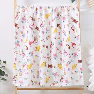 100% Cotton 4 Layer <b>Super</b> <b>Soft</b> Breathable Solid Baby Muslin Receiving Swaddle <b>Blanket</b> - Product Image 4