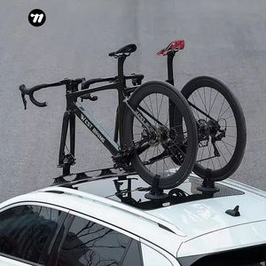WEST BIKING Nuovo <span class=keywords><strong>Portabici</strong></span> da Tetto Auto in Lega di Alluminio con <span class=keywords><strong>Ventosa</strong></span> per Biciclette - Product Image 1