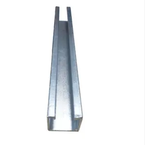Canal de perfil de aço galvanizado perfurado em forma de c e u