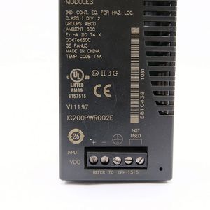 IC200PWR002 24VDC แหล่งจ่ายไฟ Versamax PLC Fanuc 200-230V 1.5 KW โมดูลไฟฟ้า - Product Image 3