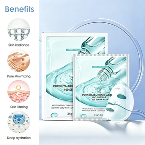 Masque facial en gel de collagène personnalisé pour femmes, soin de la peau, Palmitoyl Pentapeptide-4, stimule le collagène de la peau, masque éclaircissant à la niacinamide - Product Image 3