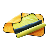 Emballage de couleur unique en Microfibre pour voiture, emballage de taille personnalisée, marché allemand, jaune, 800gsm, 100% Microfibre de nettoyage