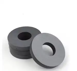 2024圆形陶瓷圆盘磁铁带孔-小环批量-1.2英寸 (31毫米)-冰箱用甜甜圈磁铁