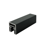 Rampe d'escalier minimaliste de luxe sans perçage en alliage d'aluminium et de magnésium à 30 fentes, accessoires de garde-corps pour villa