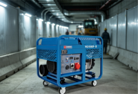 Générateur diesel 15 kW monophasé triphasé 16 kW puissance maximale refroidi par air bicylindre démarrage électrique châssis ouvert 230 V 1800 tr/min 50/60 Hz