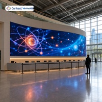 CANBEST FL Indoor Flexibler LED-Bildschirm P0.9 P1.2 P1.5 P1.8 P2.5 Gebogener Digitaler Werbebildschirm für Hotel-Lobby und Rezeption