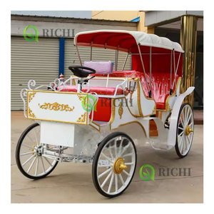 इलेक्ट्रिक वेडिंग हॉर्स कैरिज वाहन वाहन वाहन वाहन की टायर बैटरी संचालित खिलौना घोड़ा गाड़ी - Product Image 2