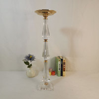 Vente en gros Support de fleurs en or Lustre de mariage Pièce maîtresse pour tables de réception Fournitures de mariage
