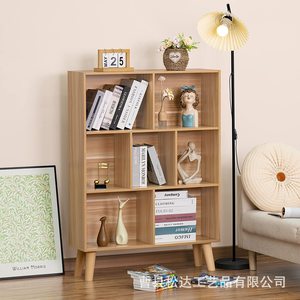 Estante de madera para guardar libros, estantería sencilla para sala de estar, estante de almacenamiento que ahorra espacio para apartamentos pequeños - Product Image 3