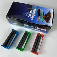 Fabricant de cigarettes en plastique portable Machine à rouler les cigarettes manuelle de couleur transparente