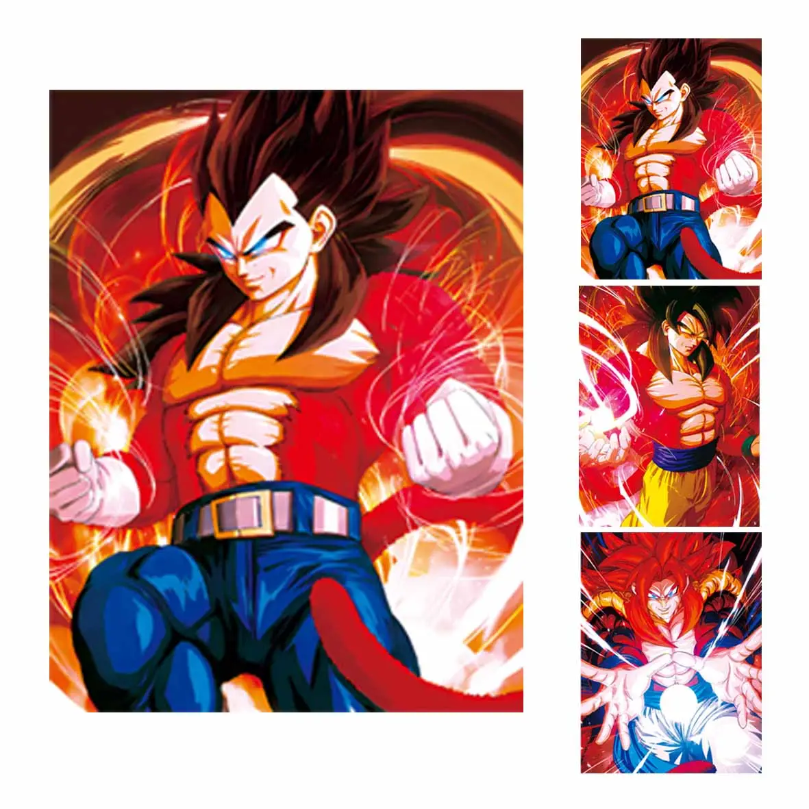 Póster 3d personalizado para decoración del hogar, imagen de Anime Lenticular, póster de Dragon Ball 3d, venta al por mayor