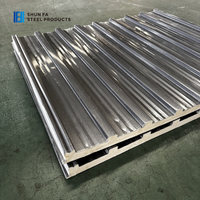 Panneaux d'isolation en aluminium Great Wall pour toitures d'appartements, bardage métallique, panneaux composites sandwich en polyuréthane/PUR pour plafonds