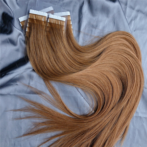 Ruikang Cabello Ruso Remy Virgen Humano Adhesivo en Tiras Marrón - Product Image 1