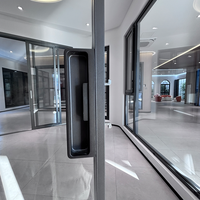 Portes coulissantes de séparation de pièce insonorisées et thermiquement isolées minimalistes avec mécanisme silencieux à double rail pour chambre à coucher et salon
