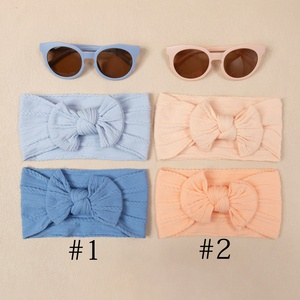 3pcs mềm thoải mái Bow headbands con nylon đàn hồi phụ kiện tóc cô gái Kính mát Bow cho trẻ sơ sinh và trẻ mới biết đi - Product Image 6