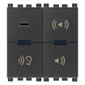 ไมโครโฟน Gray Call ขนาด 11.2x9.6x9.8 มม. สวิตช์เสียงสำหรับอุปกรณ์สื่อสาร - Product Image 1
