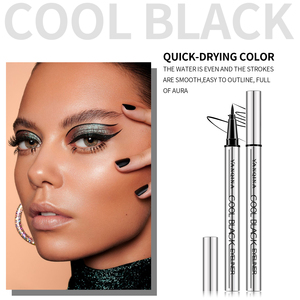 ยาบิลิ อายไลเนอร์ชนิดน้ำแบบมินเนอรัลบางเฉียบกันน้ำ ติดทนนาน สีดำ สำหรับเขียนขอบตาอย่างแม่นยำ เหมาะสำหรับการแต่งหน้าประจำวันสำหรับผู้เริ่มต้น - Product Image 4