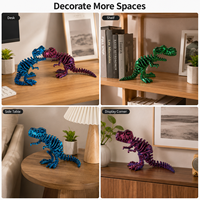 Squelette de dinosaure imprimé en 3D, figurine articulée T-Rex, ornement de bureau créatif, cadeau de collection