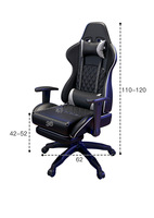 Chaise de jeu ergonomique et confortable en cuir pour PC de bureau et de gaming – Offre spéciale