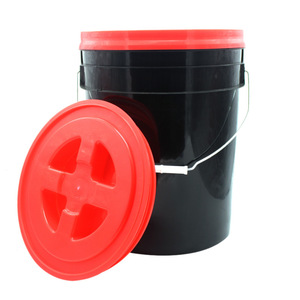 Bucket Detailing Custom 15L 18L 20L Plastic Car Wash Bucket Car Detailing Tool For Car Washing Garage Storage