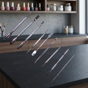 ASAP Professional Double-Ended Stainless Steel Reusable Cuticle Pusher Manicure Polish Tool Set for Nail Art - Product Image 6