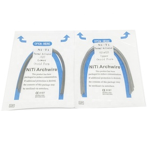 Materiali di consumo dentali filo <span class=keywords><strong>NiTi</strong></span> in metallo ortodontico con forma ovoidale - Product Image 4