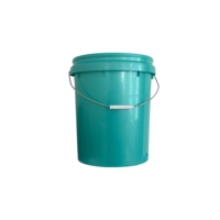 Seau en plastique robuste XINQIANG de 20 litres, matériau PP, poignée en métal, qualité alimentaire, recyclable, estampage or pour le stockage de liquides