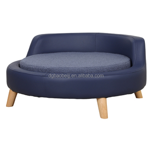 고품질 원형 애완동물 소파 침대 내구성 있는 강아지 침대 침실 및 거실용 귀여운 애완동물 소파 - Product Image 1