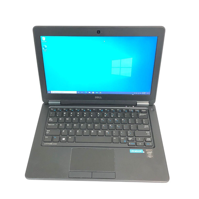 Used Dell7250 95% New Refurbished Business Laptop Intel Core I5-5th 8GB Ram 256GB SSD 512G 1T 12.5 Inch Second-Hand Notebook PC