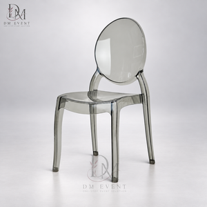 Chaise Ghost moderne en PC transparent, dossier ovale monobloc, pour mariages, banquets et événements, vente en gros usine - Product Image 1