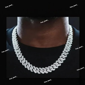 ลดราคาพิเศษ! สร้อยคิวบาลิงค์เงินแท้ 925 ประดับเพชรโมอิสซาไนต์ สำหรับงานปาร์ตี้และแฟชั่นสตรีทสไตล์ ขายส่ง - Product Image 3