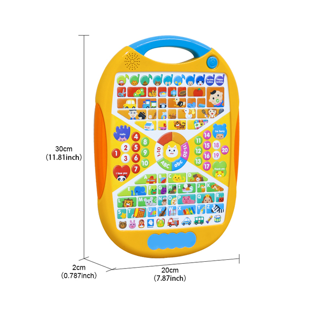 Customizable Multi-Functional Alphabet Learning Tablet for Kids Early Education Toy for Preschoolers