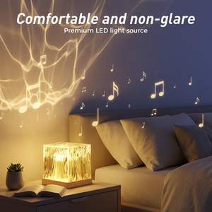 Lampada Atmosfera con Effetto Acqua Increspata, Luce Notturna, Regalo per Ragazze, Lampada da Comodino Dinamica con Effetto Fiamma e Aurora - Product Image 5