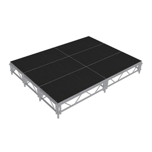 منصة مسرح محمولة قابلة للطي من سبائك الألومنيوم للمناسبات والحديد والزجاج والزجاج والبناء Palco Para she eustrutura Palco - Product Image 3