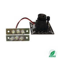 Usine haut pixel HD 1080P IR-LED grand angle de vision lentille trou de goupille module de caméra OEM pour système d'entrée d'entrée automatique