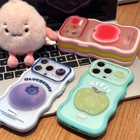 DIY Printbare hoesje voor iPhone 18 17 Pro Max Hot Trending Fruit Achterkant Bestseller Sticker Wave Edge Aanpasbare Stootvaste hoes