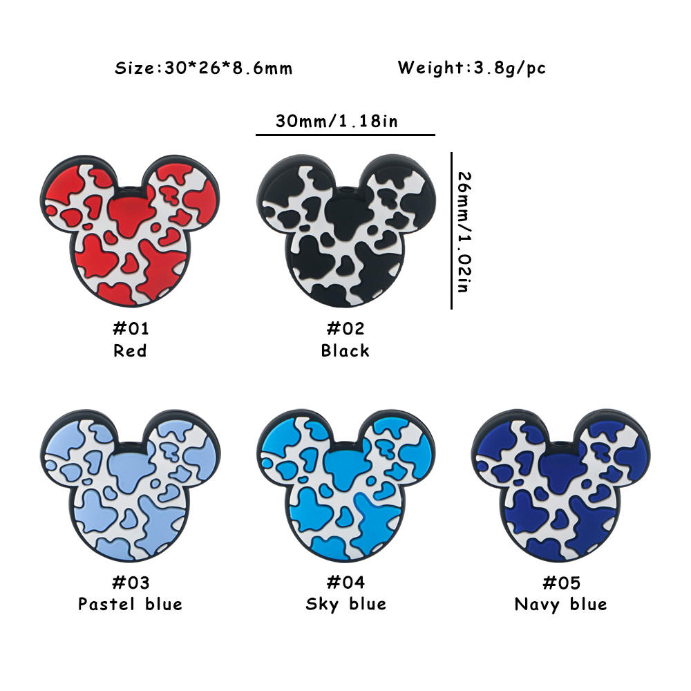 SA324ลูกปัดโฟกัสซิลิโคนเมาส์