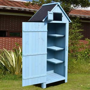 Armoires de rangement de jardin extérieures écologiques et imperméables en <span class=keywords><strong>bois</strong></span>, abri pour <span class=keywords><strong>bois</strong></span> de chauffage, rangement d'outils, montage facile - Product Image 3