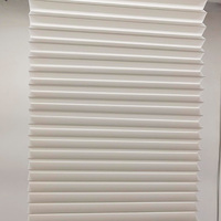 Vente en gros de tissu d'ombre aveugle plissé en polyester sur mesure à l'intérieur de la fenêtre