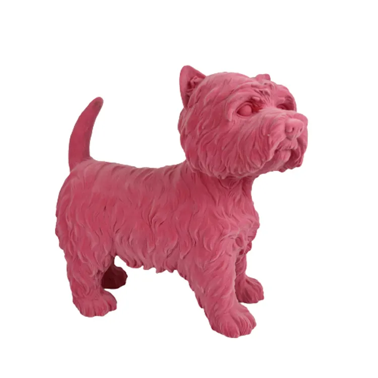 Resina animal de cachorro para decoração, escultura artificial américa XY-20031917 cn; fuj reco