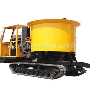 Camion malaxeur à béton sur chenilles, auto-déchargeur, pour le transport et le mélange de mortier, Chaotian Pot - Product Image 5