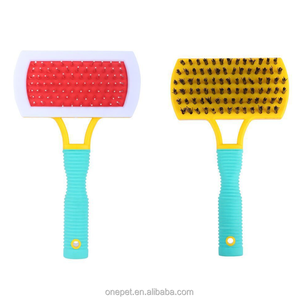 Agulha de aço inoxidável para <span class=keywords><strong>Pet</strong></span> Hair Remover Escova Double Side Cat Hair Knot Comb para Grooming Rubber Cat Dog Animal - Product Image 1