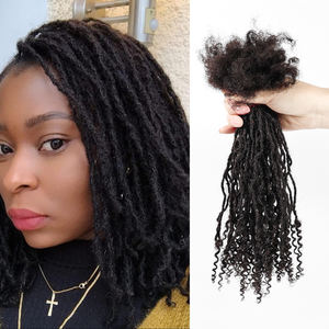 Bán Hot mềm dễ dàng cài đặt Inter xoăn locs thoải mái tóc dreadlock phần mở rộng với xoăn kết thúc cho salon - Product Image 4