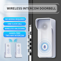 Sonnette de porte intelligente sans fil, portée 300M, étanche, 110V-260V, prise UK US EU, caméra couleur, interphone, sonnette extérieure, batterie