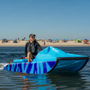 Bote Inflable Versátil para Pesca y Recreación, <span class=keywords><strong>Kayak</strong></span> <span class=keywords><strong>de</strong></span> Pesca <span class=keywords><strong>de</strong></span> Doble Uso, Compatible con Motores Pequeños - Product Image 4