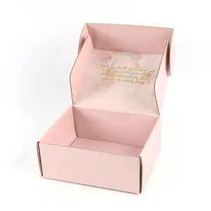 Üretici büyük renk baskılı oluklu karton kozmetik posta kutusu Logo ambalaj ile özel giysi nakliye kutuları