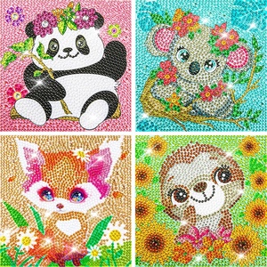 XIXI Kit de Peinture Acrylique 5D Complet DIY, Paysage Animalier, Formes Irrégulières, Décoration Murale Faite à la Main, Cadeau - Product Image 6