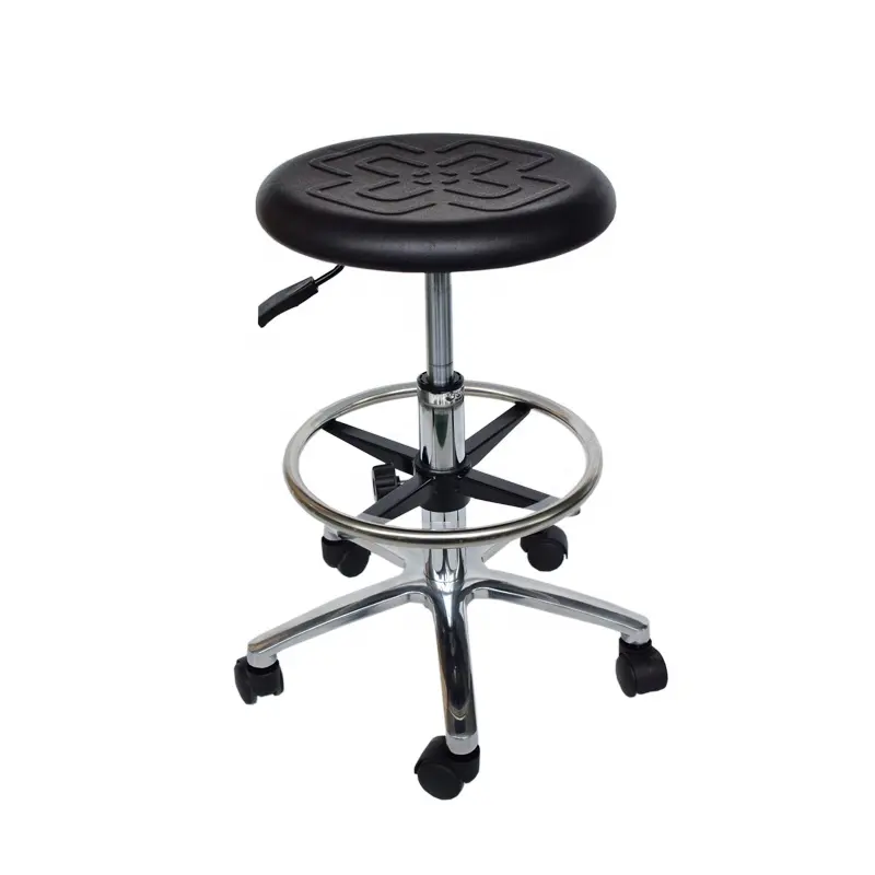 Wholesale PU Adjustable Swivel Stools Round Lab Chairs For Hospital Workshop