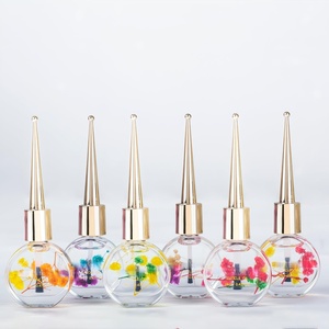 Huile pour cuticules personnalisée avec logo, marque privée, soin des ongles, réparation des cuticules, huile naturelle parfumée pour cuticules avec fleurs véritables - Product Image 1
